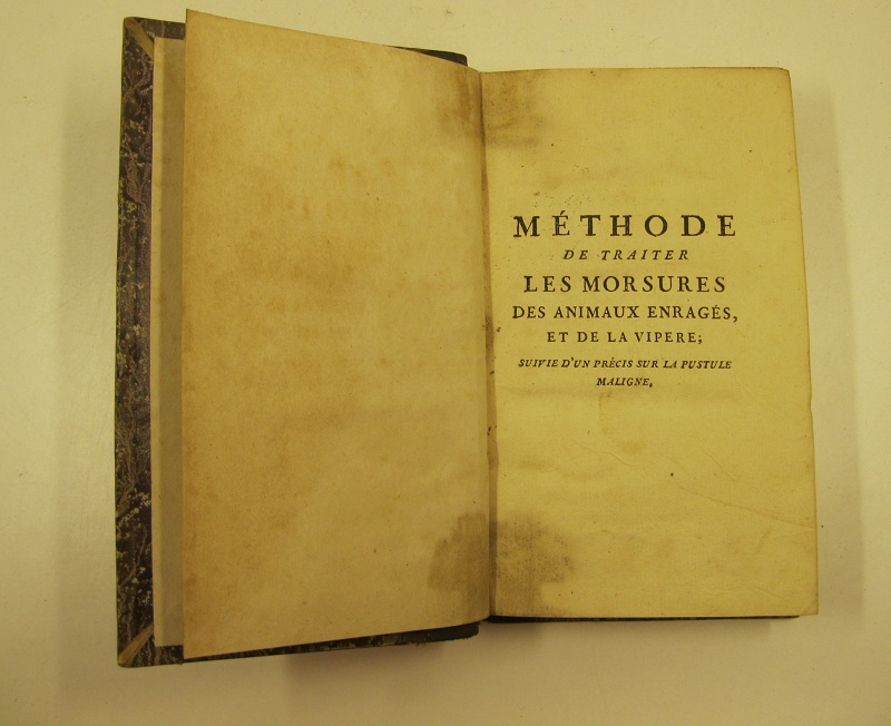 Meethode de traiter les morsures des animaux enragés et de la vipere. Suivie d'un precis sur la pustule maligne par M. Enaux .... et par M. Chaussier...